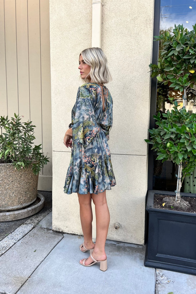 SABINA FRONT TIE DRESS - Violet Muse Boutique