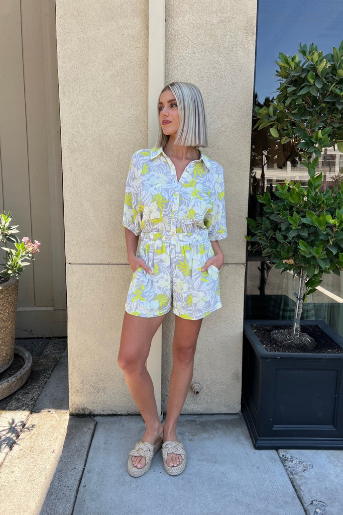 SAN MARCO CUT OUT ROMPER - Violet Muse Boutique
