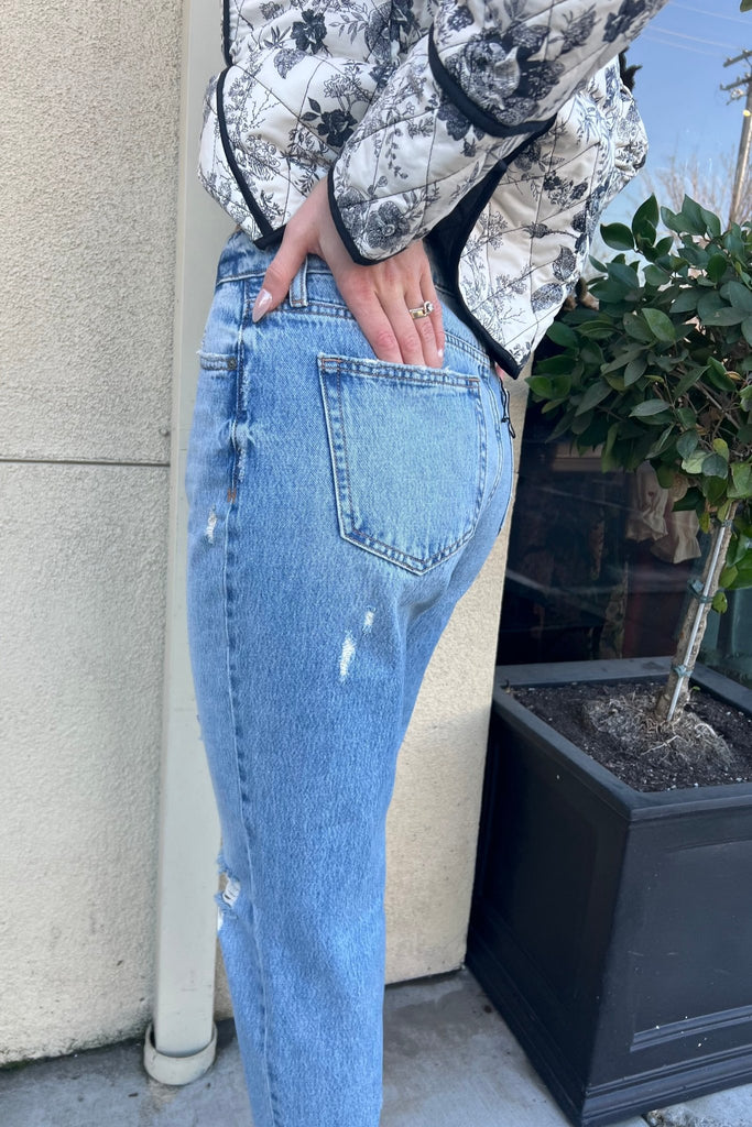SANDBAY CLASSIC STRAIGHT DENIM JEANS - Violet Muse Boutique