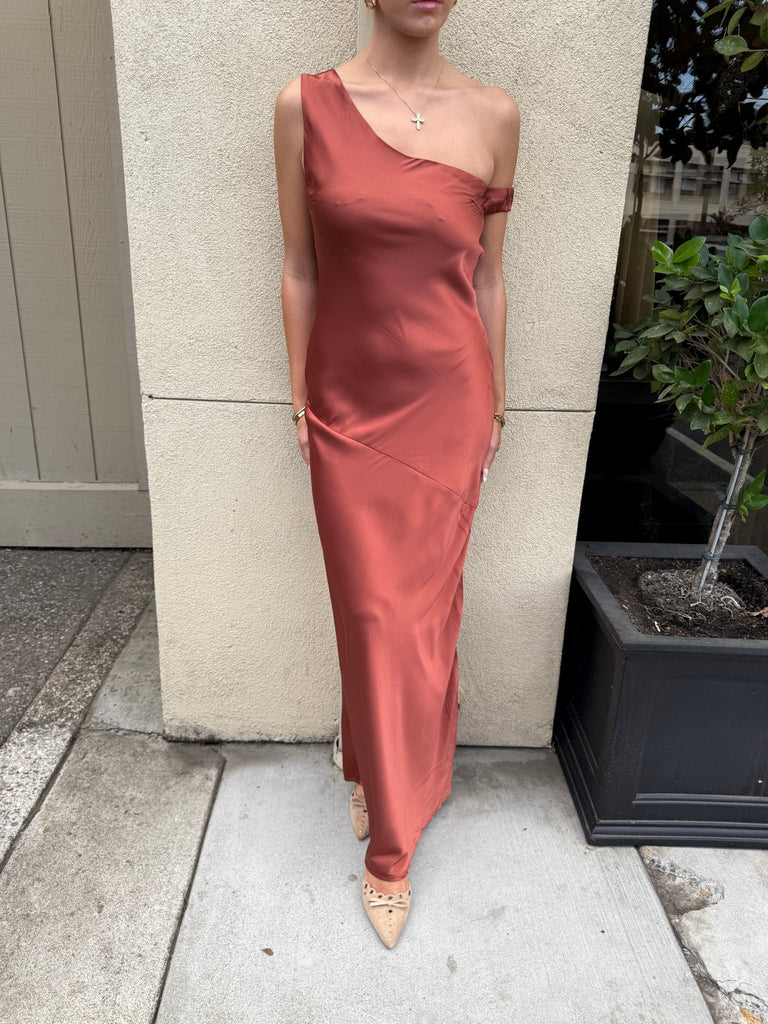 SECRET DUSK COPPER DRESS - Violet Muse Boutique
