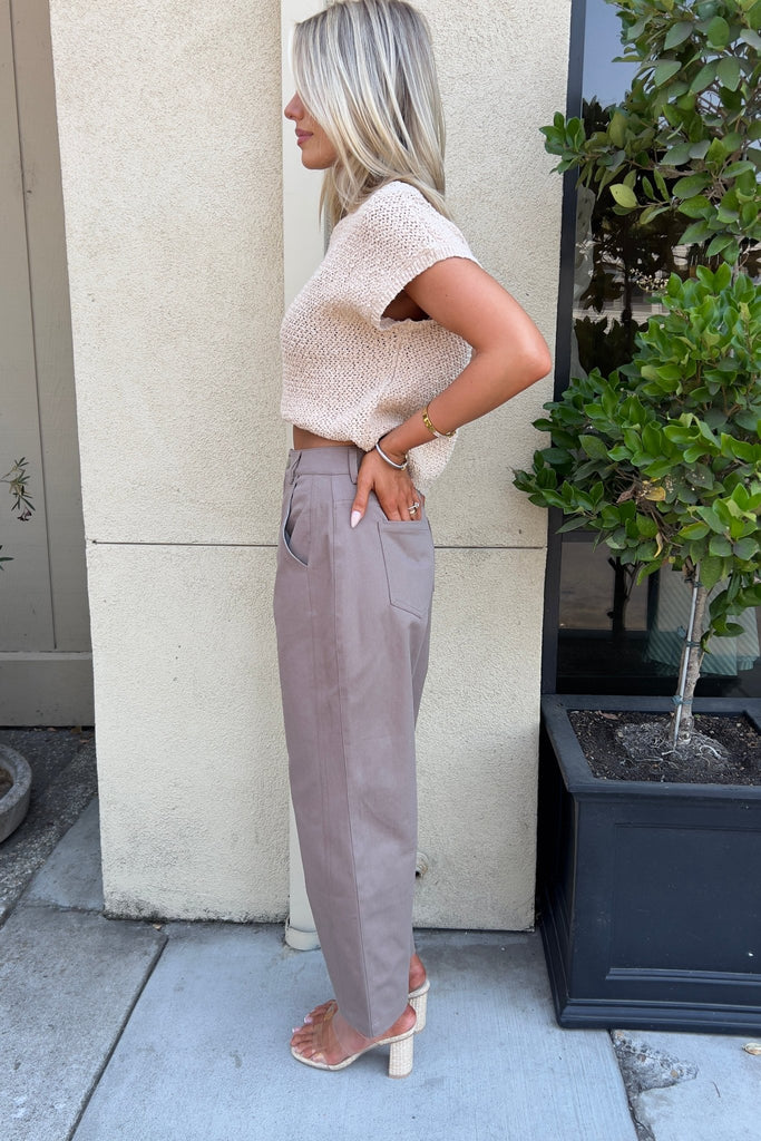 SLATE DRIFT BARRLE LEG PANTS - Violet Muse Boutique
