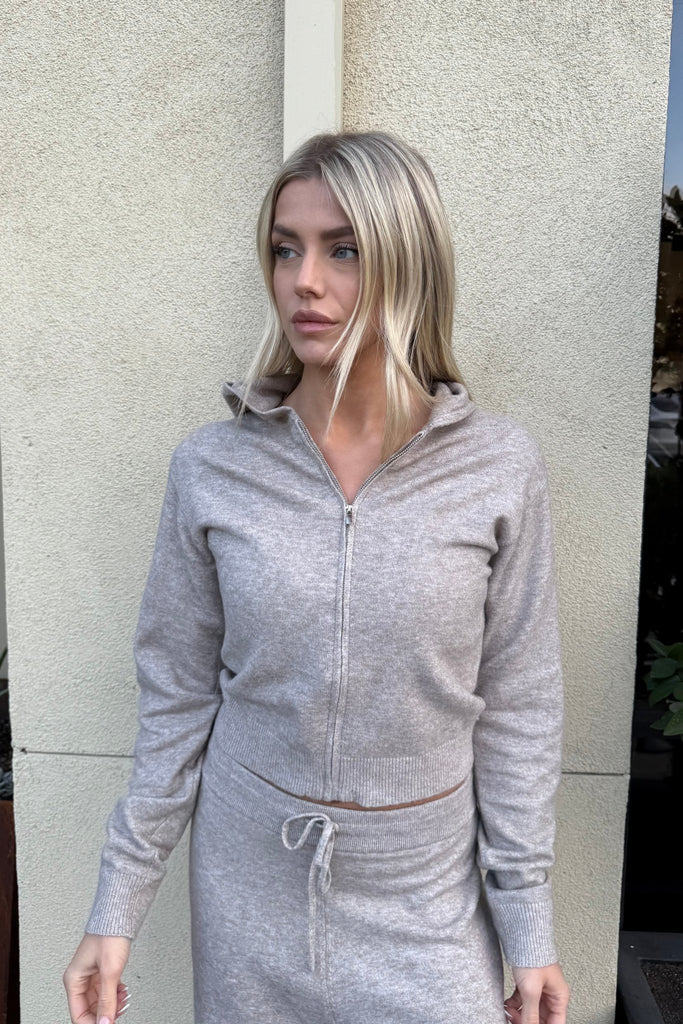 SOFTMERE KNIT HOODIE - Violet Muse Boutique