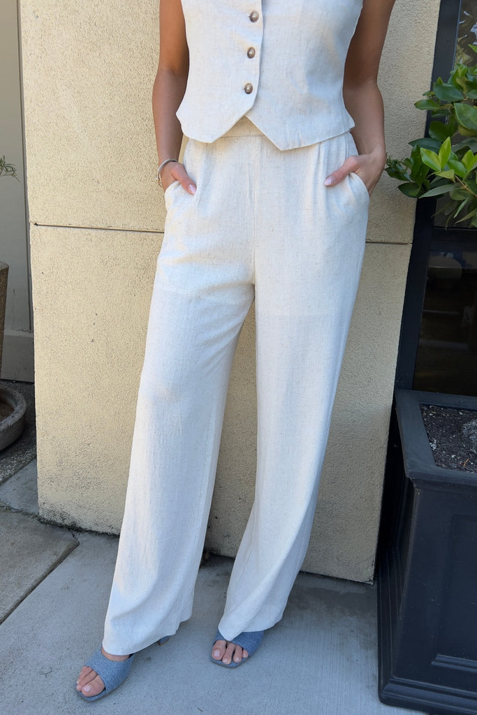 SOLANO LINEN PANTS - Violet Muse Boutique