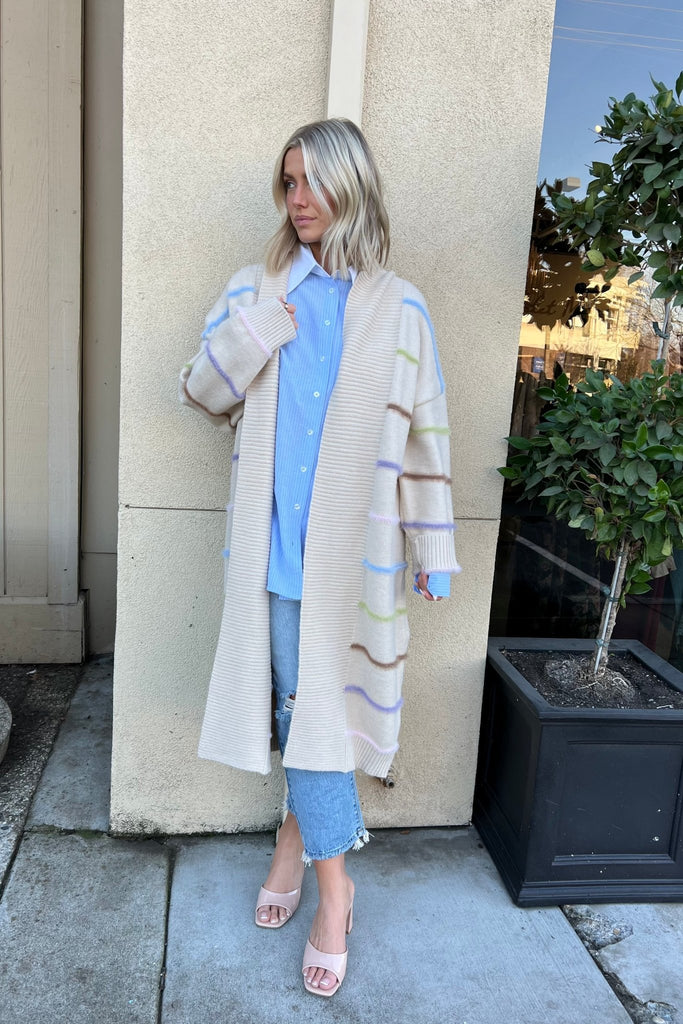 STARLAKE LONG KNIT CARDIGAN - Violet Muse Boutique