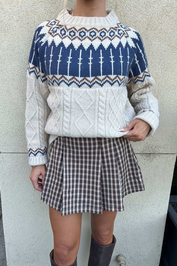 STRATTON PLAID SKIRT - Violet Muse Boutique