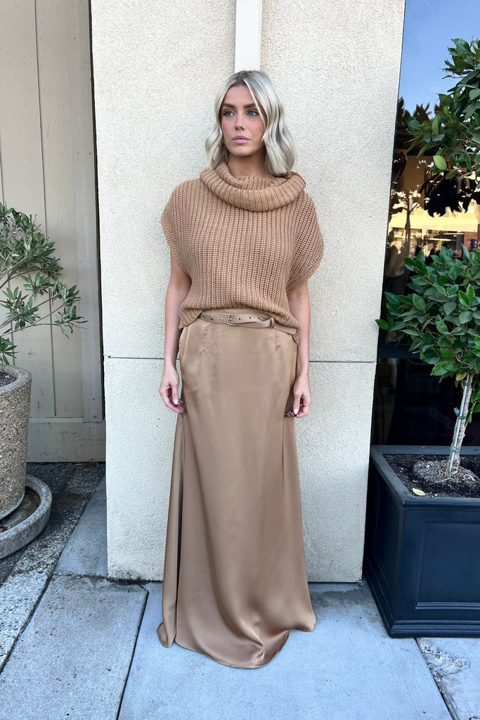 SUGARGLOW LONG BELTED SKIRT - Violet Muse Boutique