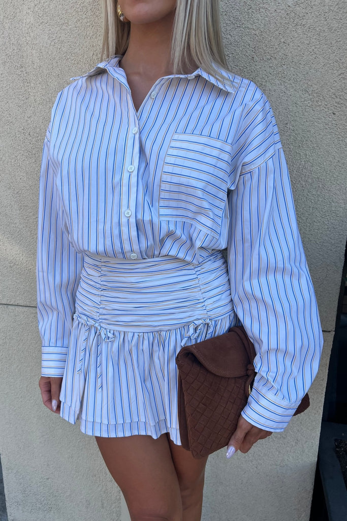 SUNBLUFF STRIPED SKIRT - Violet Muse Boutique