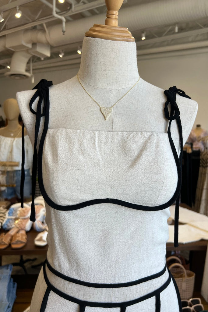 SUNDRENCHED LINEN TOP - Violet Muse Boutique