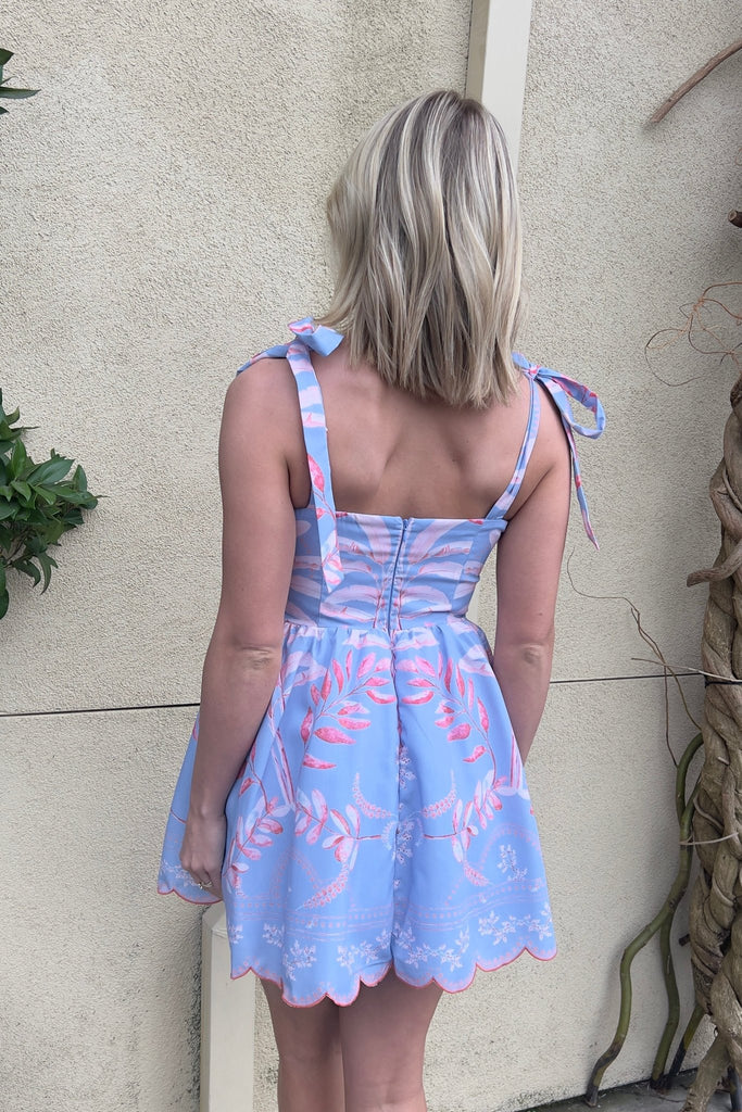 SUNSET VOW FLORAL DRESS - Violet Muse Boutique
