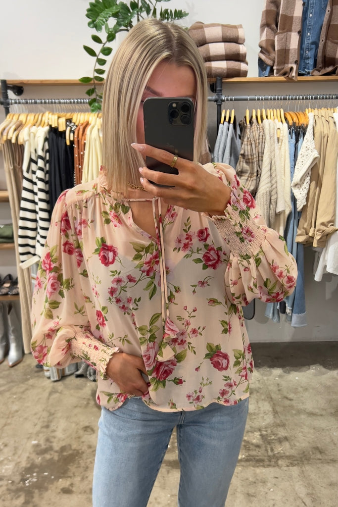 SWEET EVER FLORAL TOP - Violet Muse Boutique