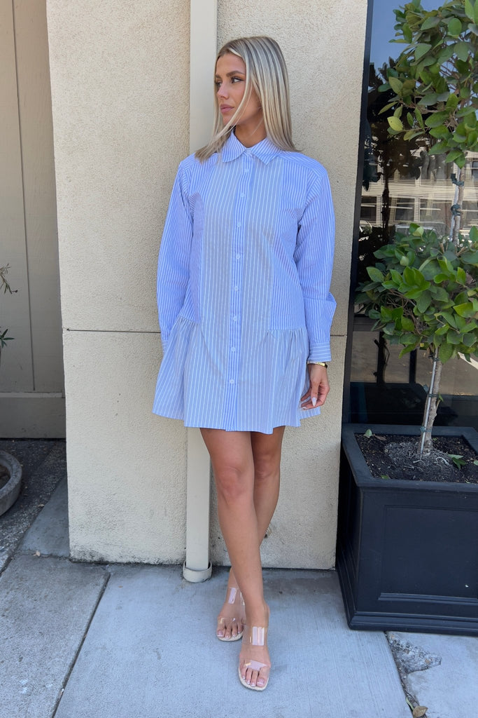 TIDE LOOM STRIPED DRESS - Violet Muse Boutique
