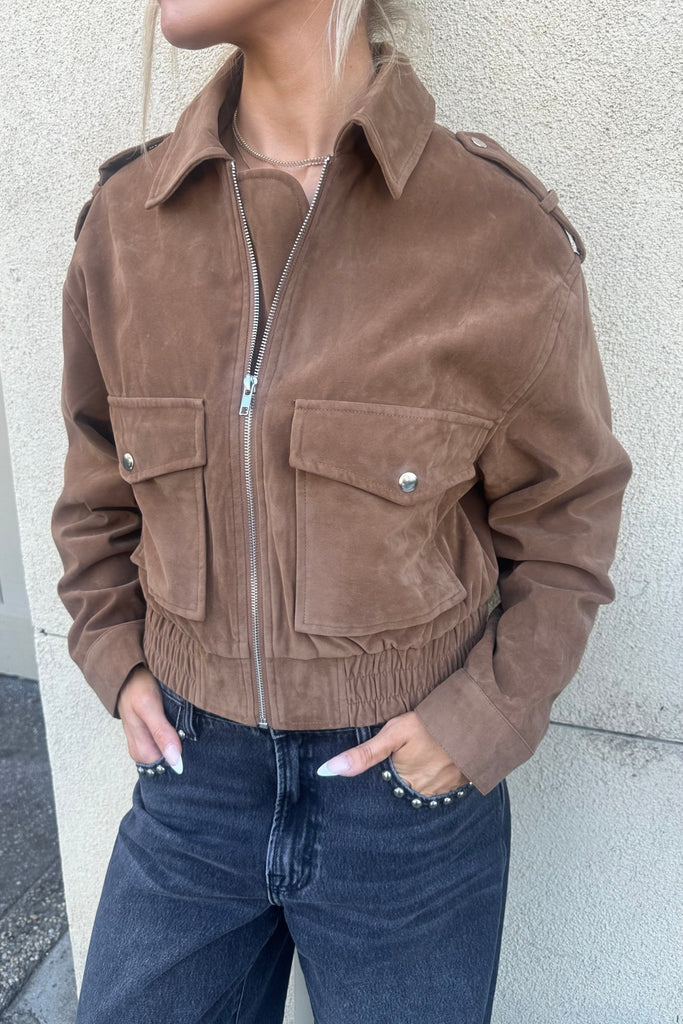 TISBURY SUEDE JACKET - Violet Muse Boutique