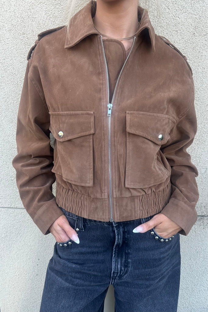 TISBURY SUEDE JACKET - Violet Muse Boutique