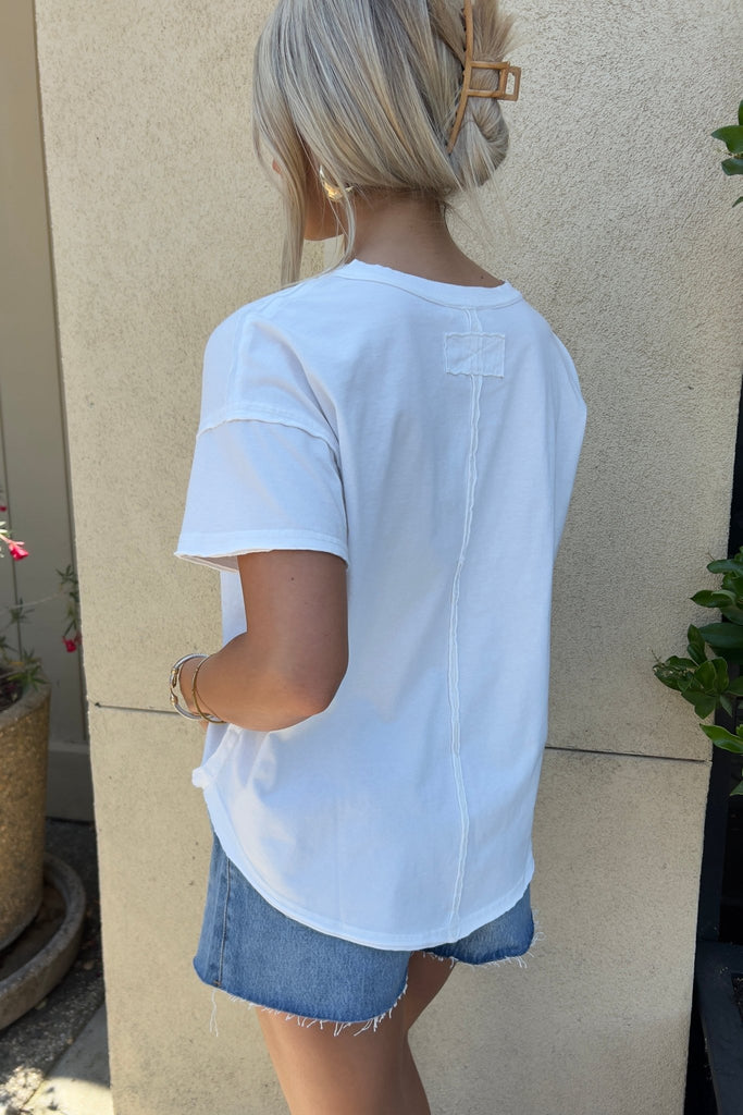 VIONE RAW EDGE TOP - Violet Muse Boutique