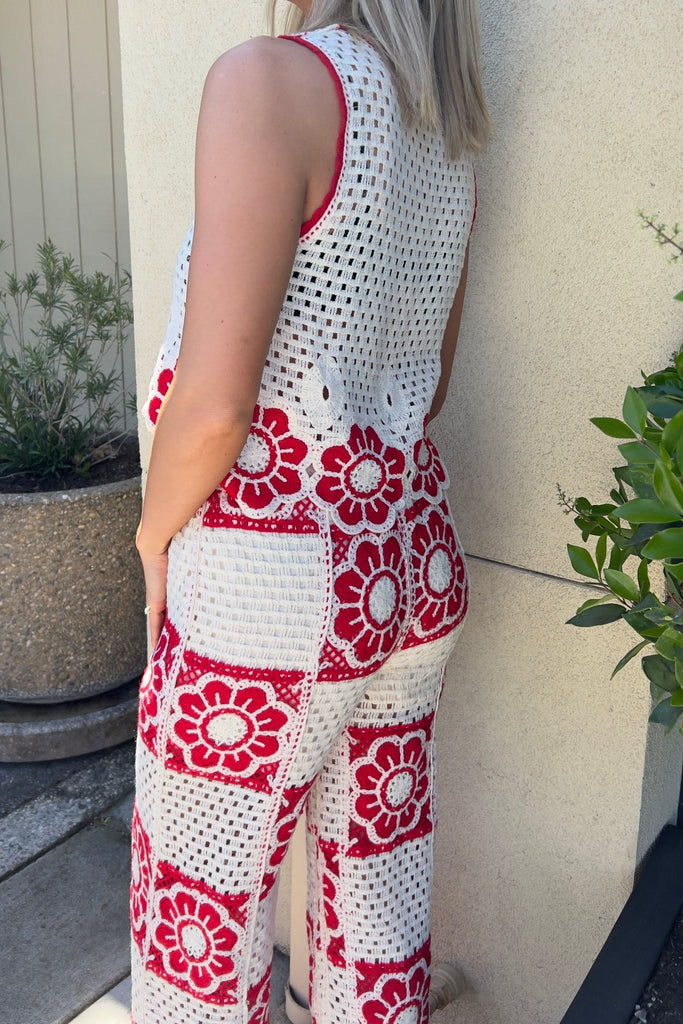 VIONNE CROCHET PANTS - Violet Muse Boutique