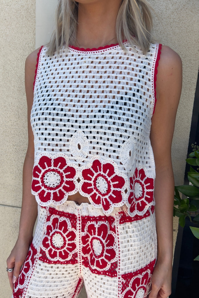 VIONNE CROCHET TOP - Violet Muse Boutique