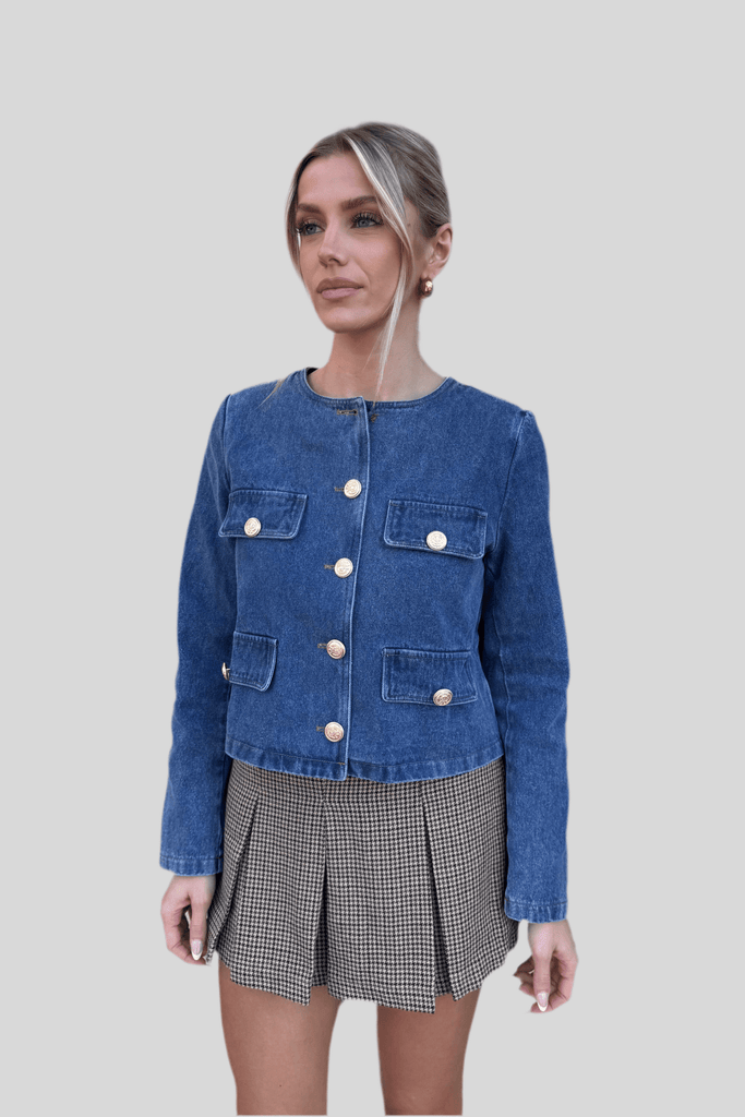 WHITLOCK DENIM JACKET - Violet Muse Boutique