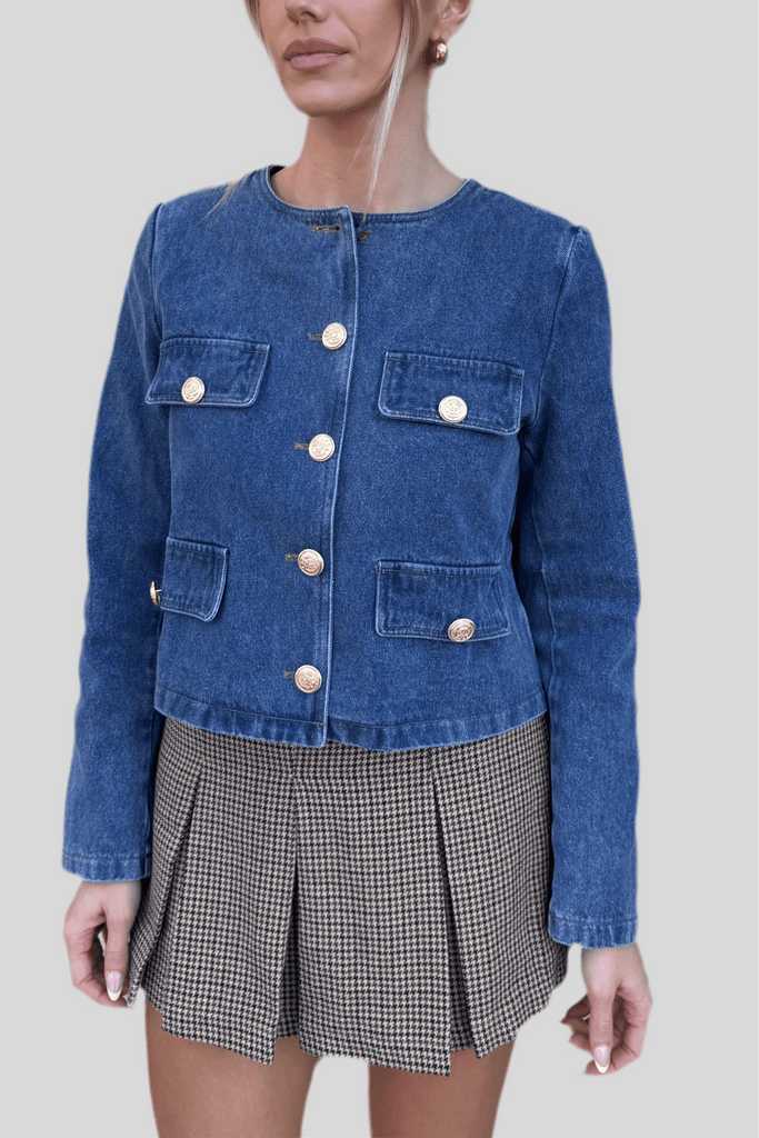 WHITLOCK DENIM JACKET - Violet Muse Boutique