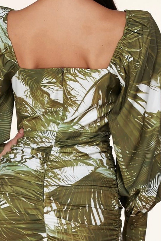 BEVERLY RUCHED MINI DRESS - Violet Muse Boutique